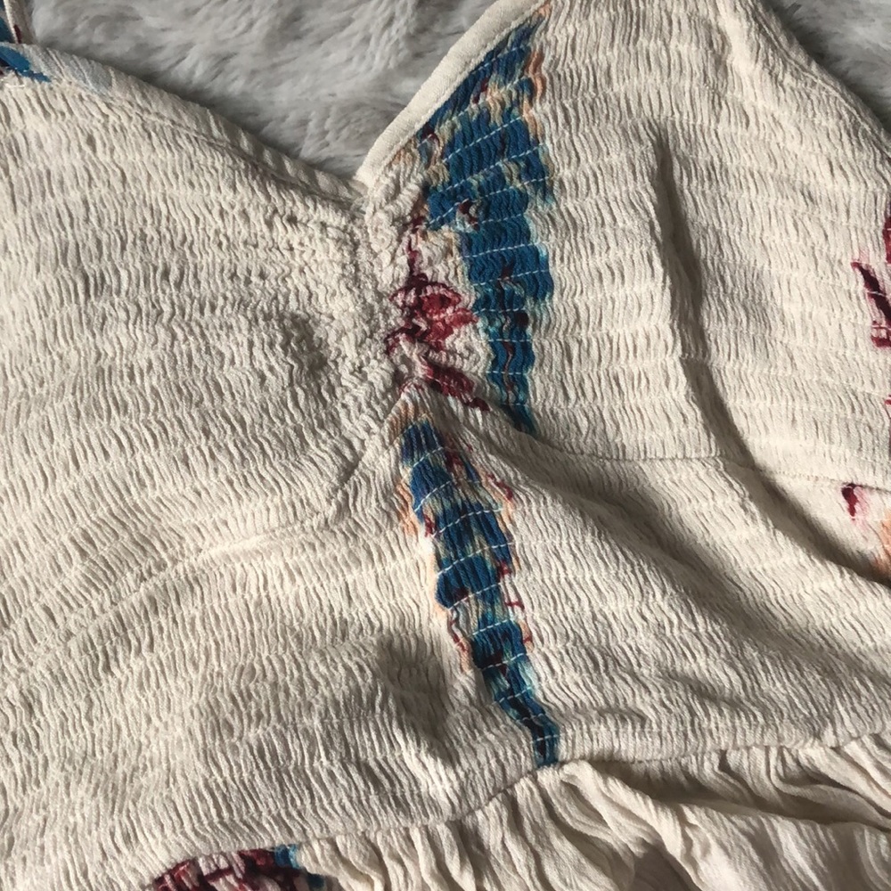 NWOT Free People Beau Smocked Printed Slip - Picture 6 of 11